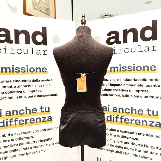 Bikini nero fantasia multicolor