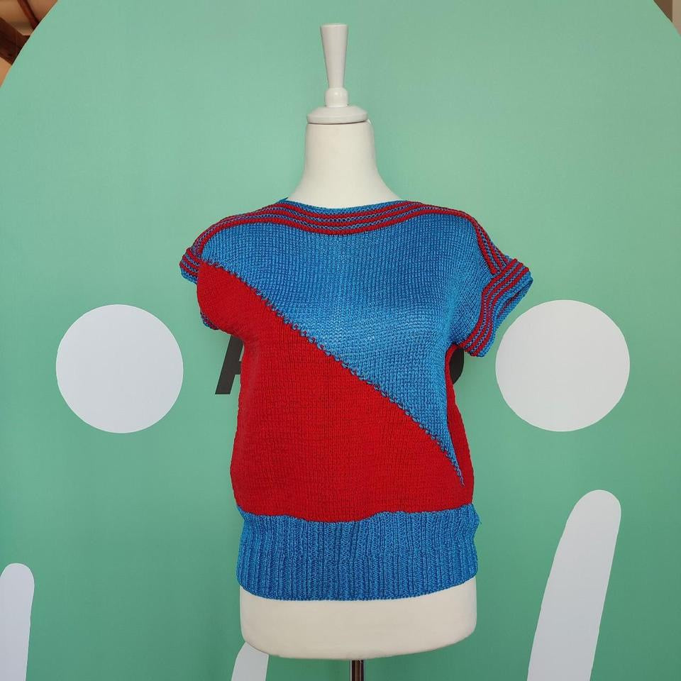 Maglia vintage bicolor