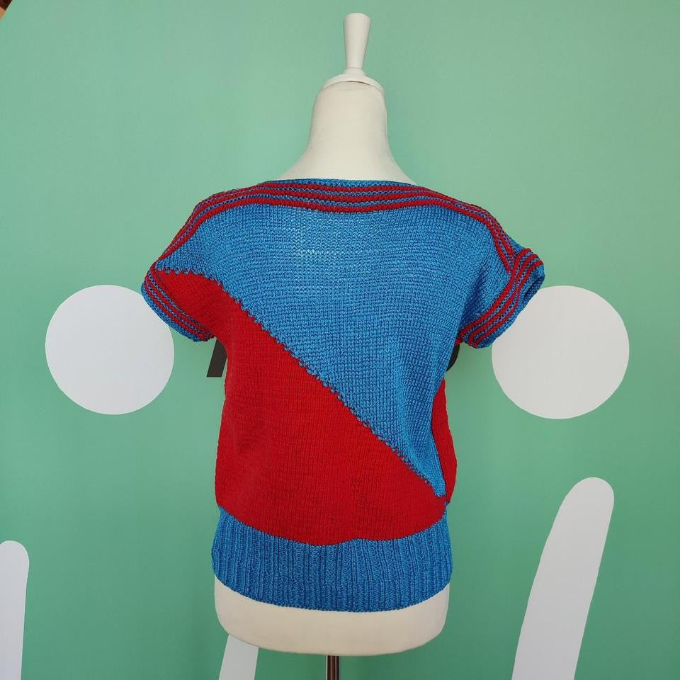 Maglia vintage bicolor