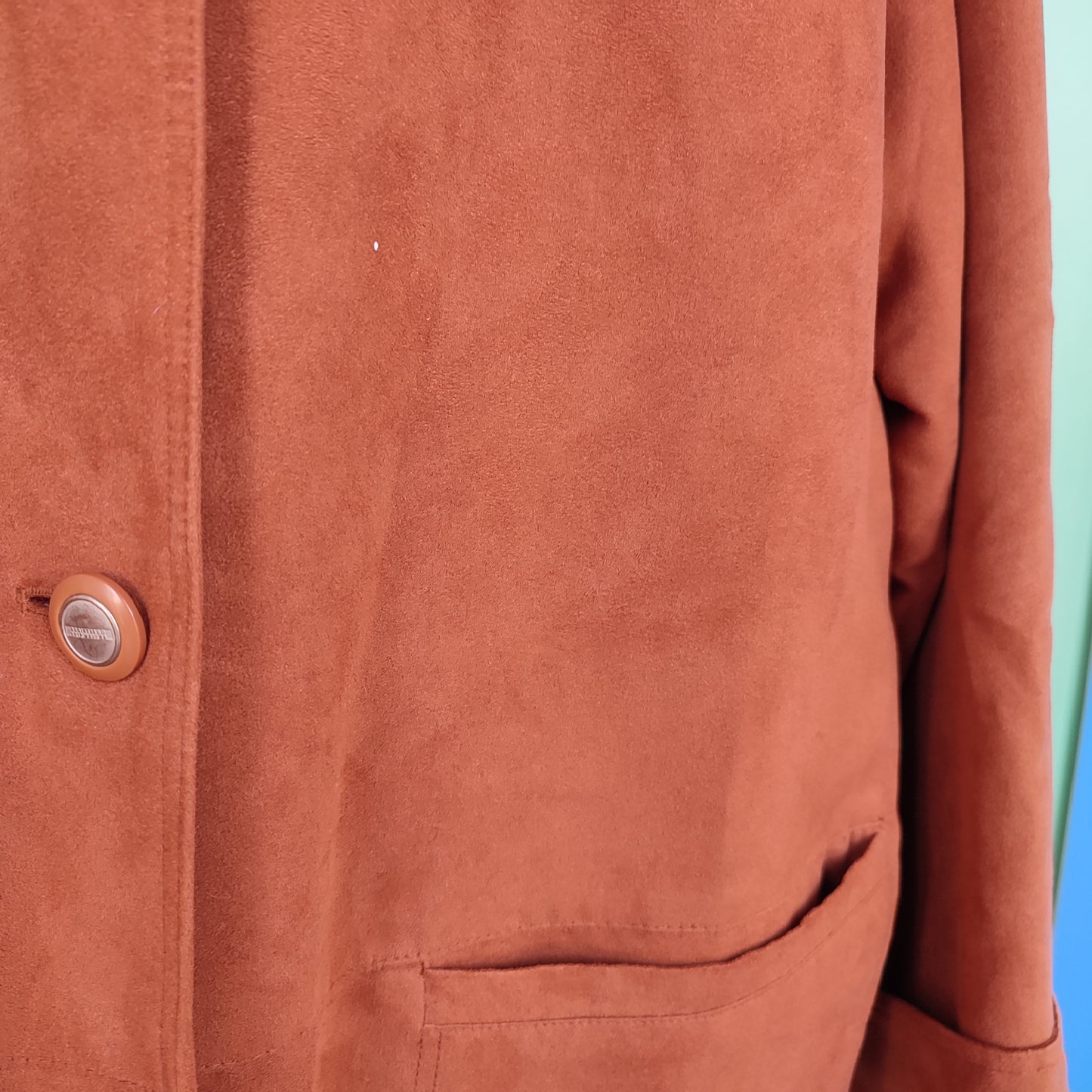 Giacca in finto camoscio