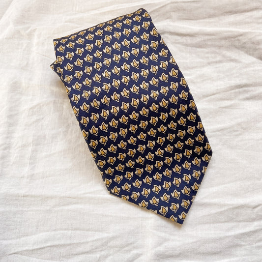 Cravatta con foglie Borbonese