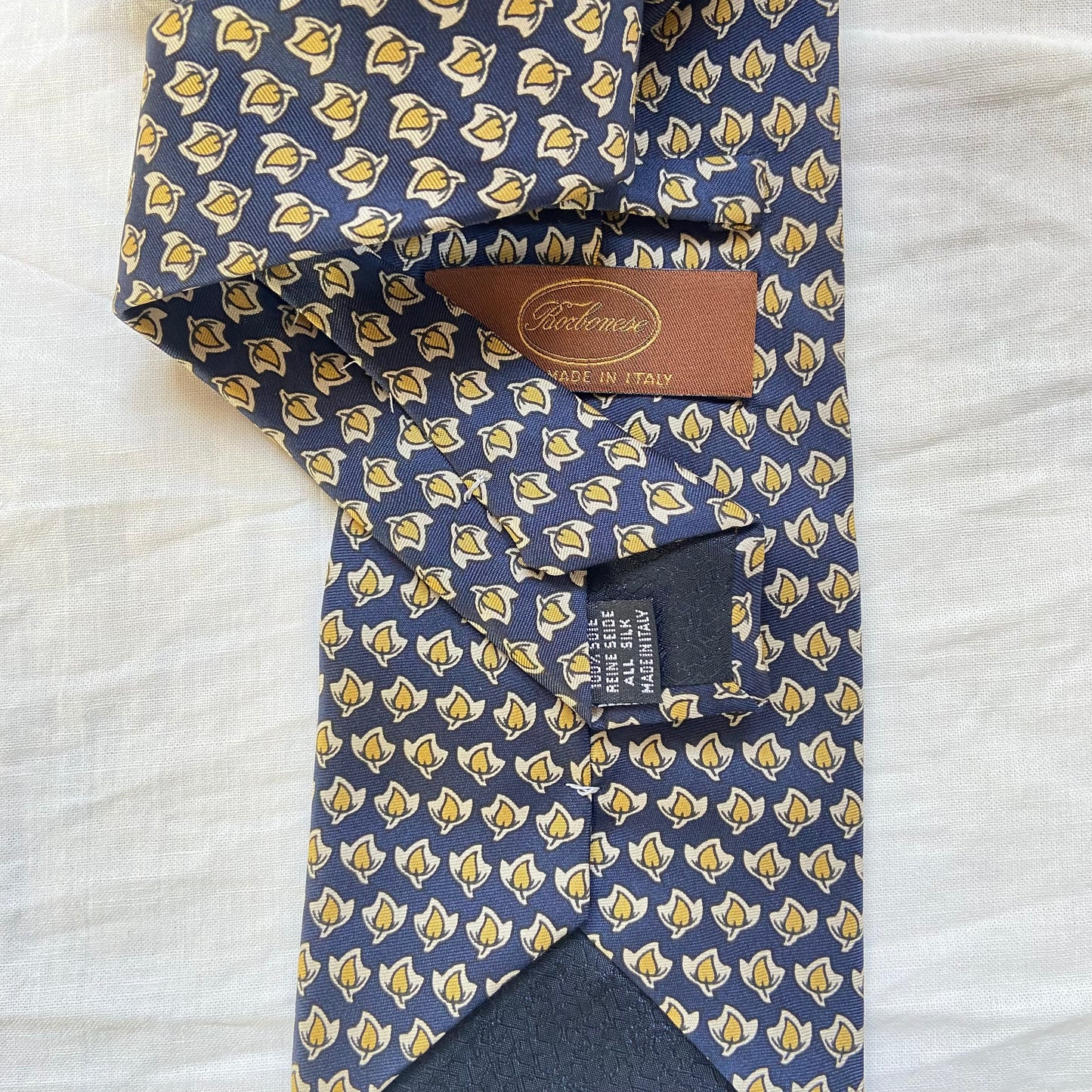 Cravatta con foglie Borbonese