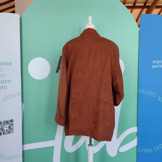 Giacca in finto camoscio