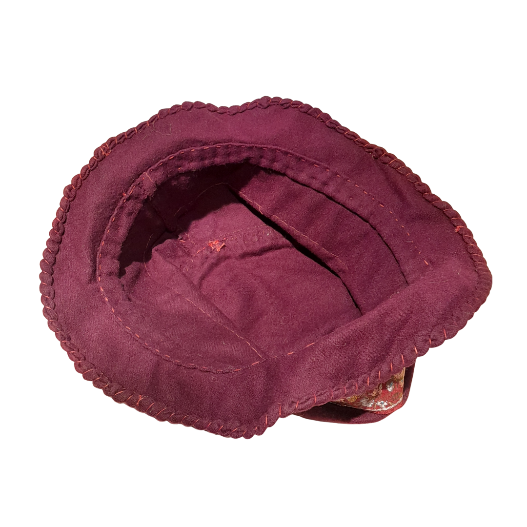 Cappello fiocco oro