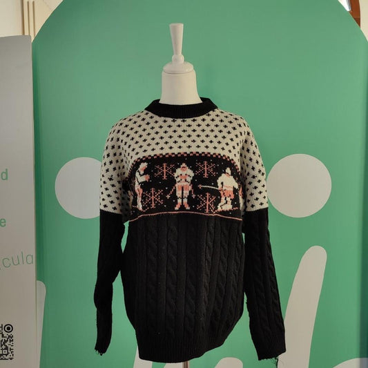 Maglione vintage sciatori