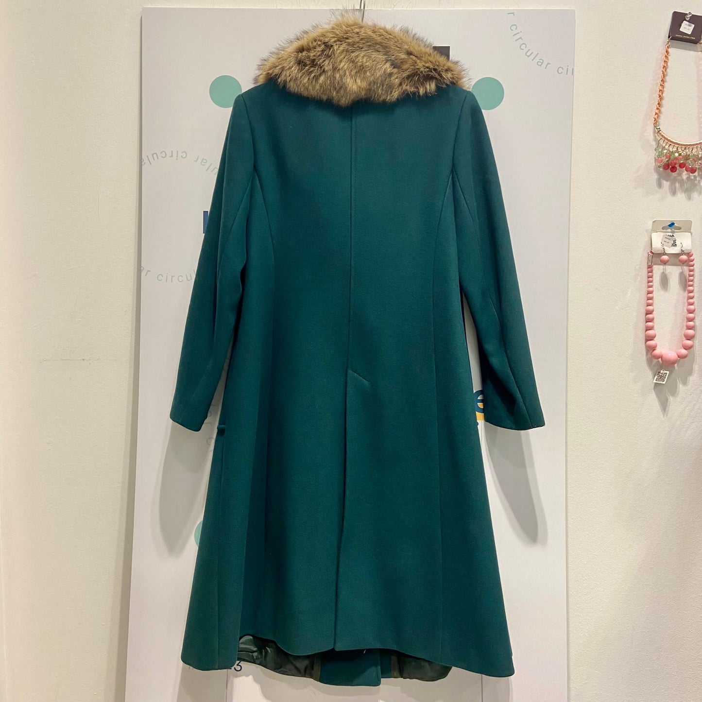 Cappotto in lana verde
