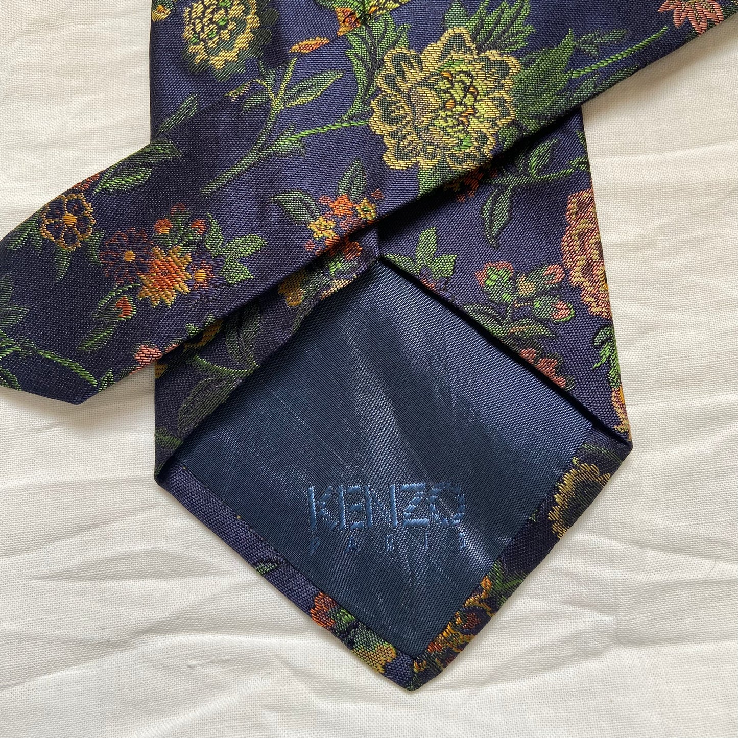 Cravatta fiori autunno Kenzo