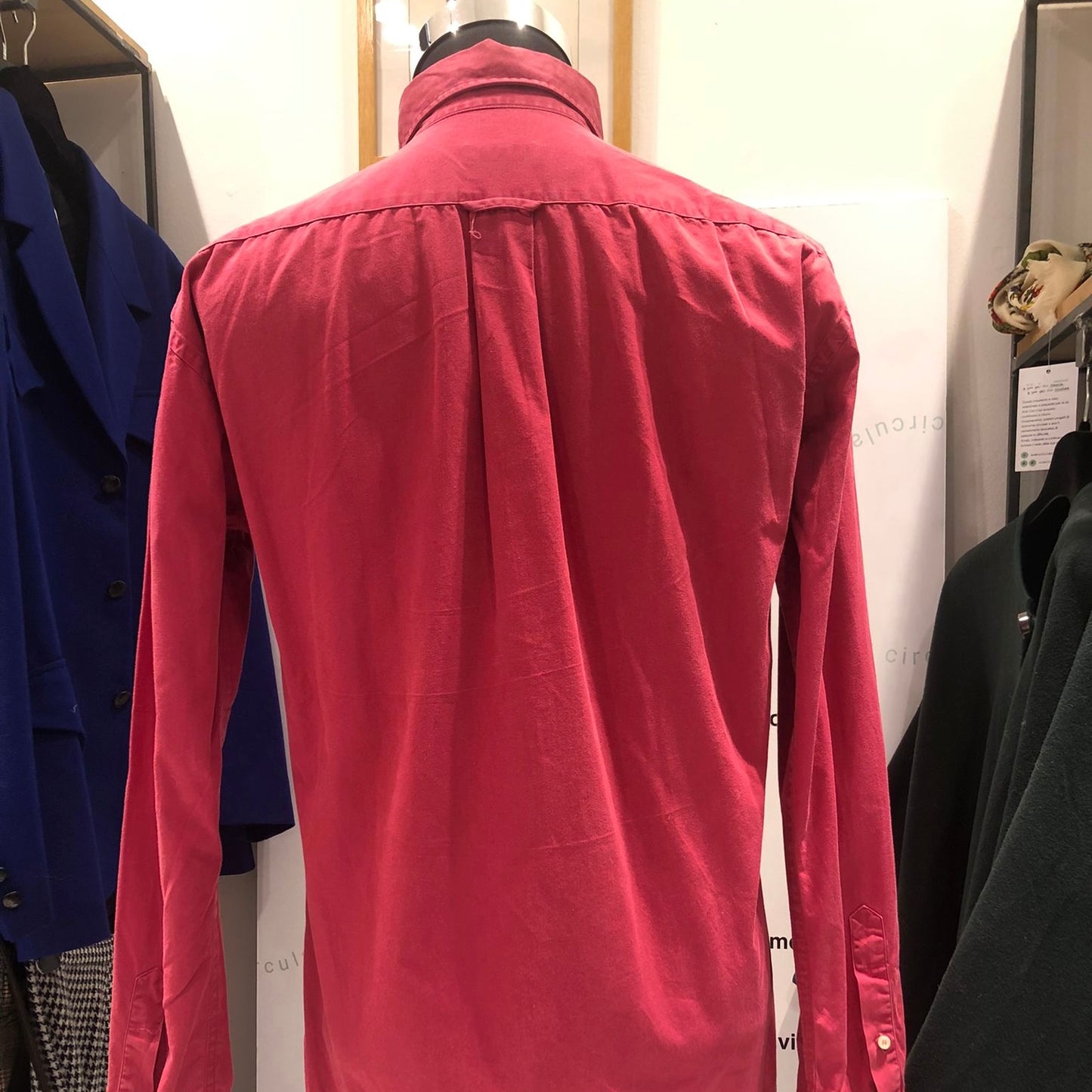 Camicia rossa Burberry