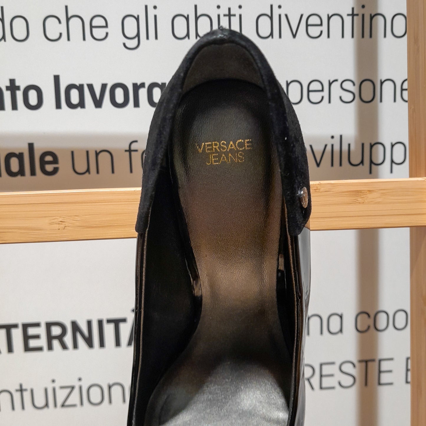 Décolleté vernice Versace