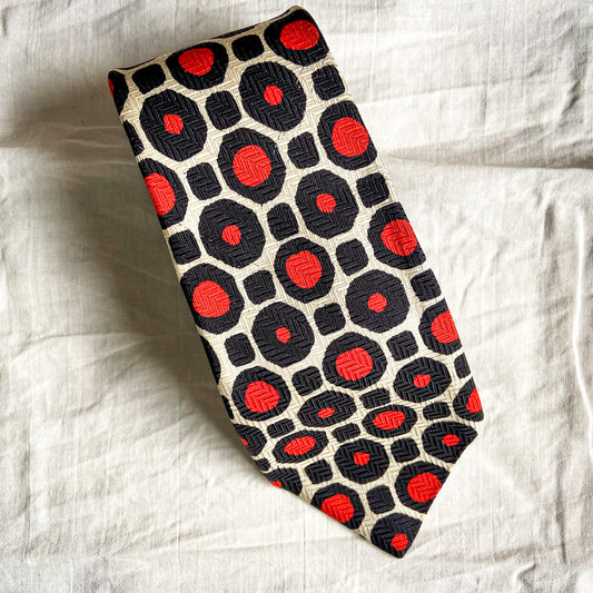 Cravatta optical rosso Yves Saint Laurent