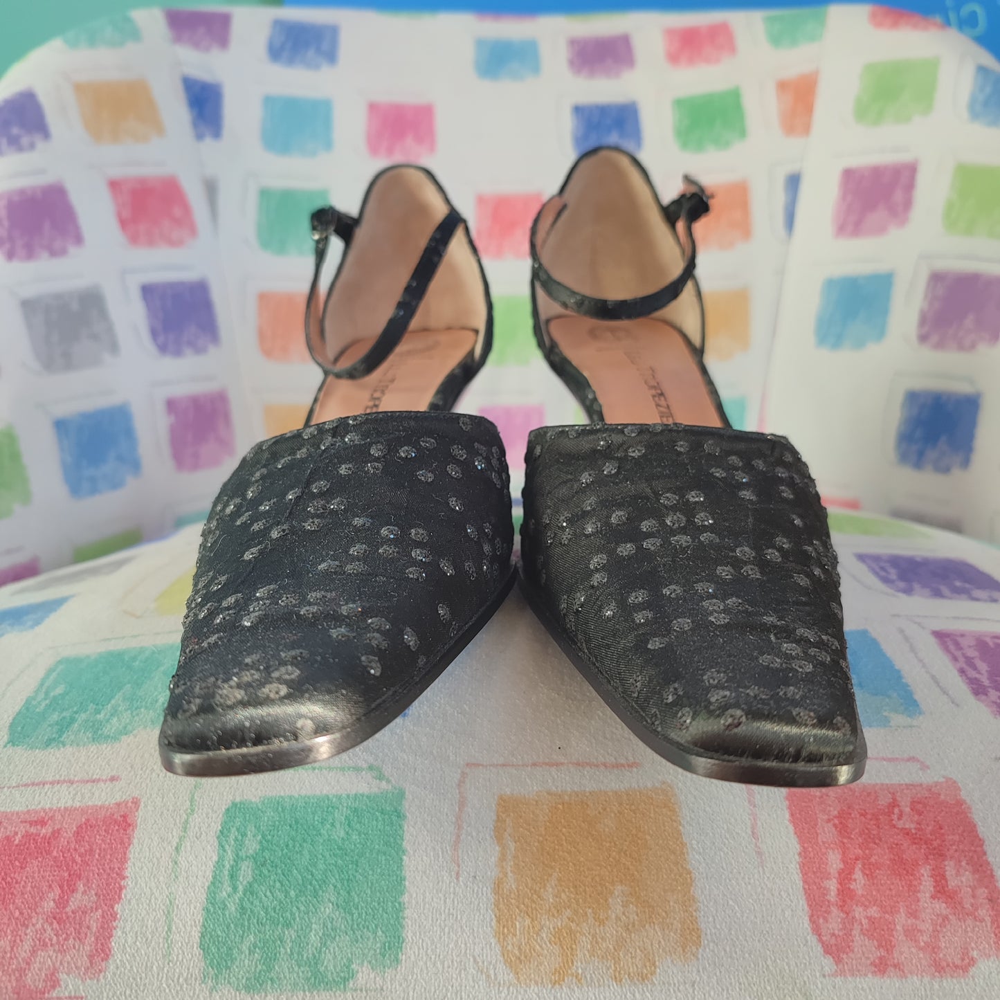Scarpe vintage punta quadrata
