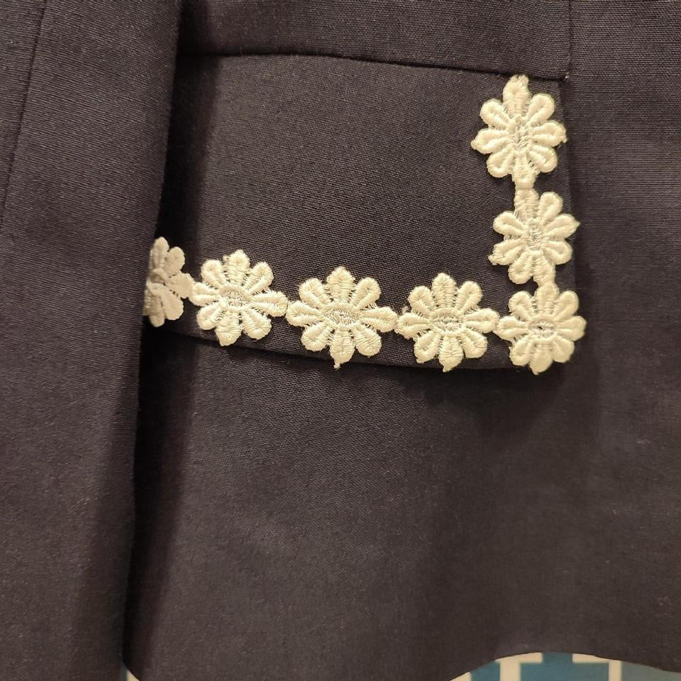 Blazer con fiori