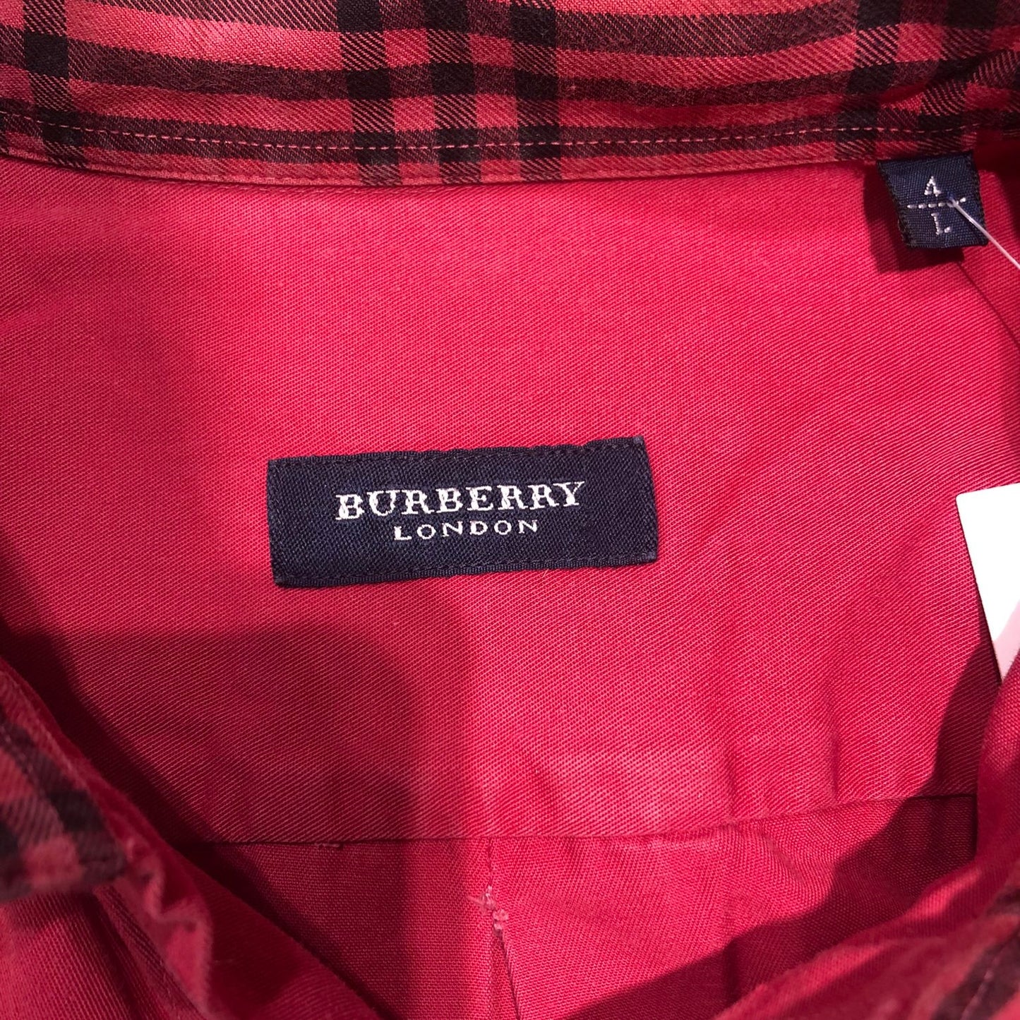 Camicia rossa Burberry