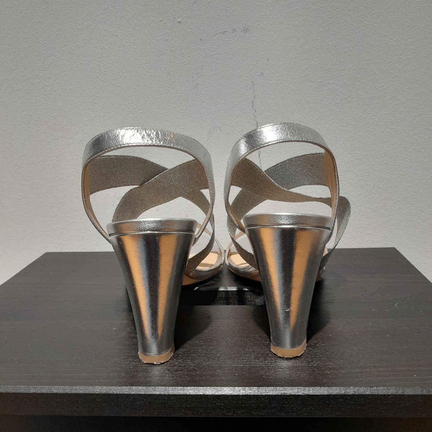 Sandali elasticizzati argento