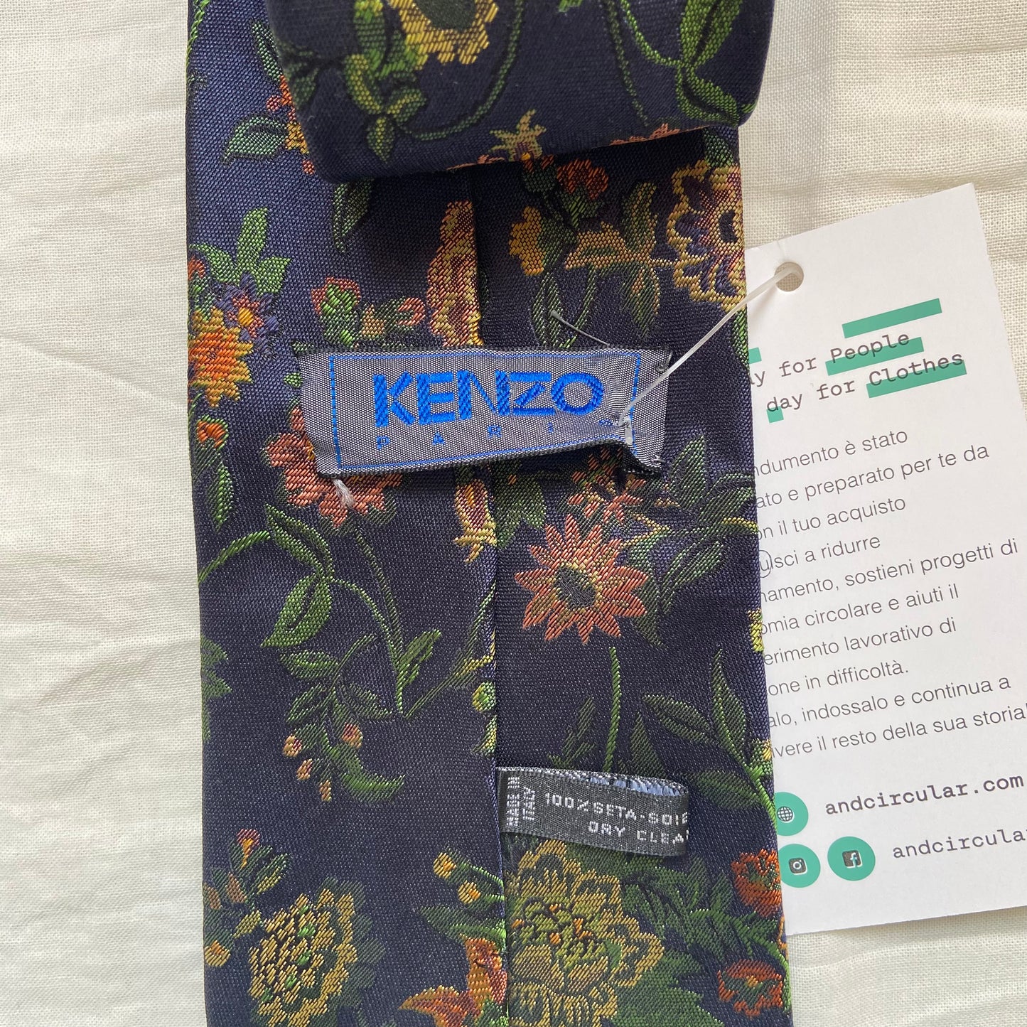 Cravatta fiori autunno Kenzo